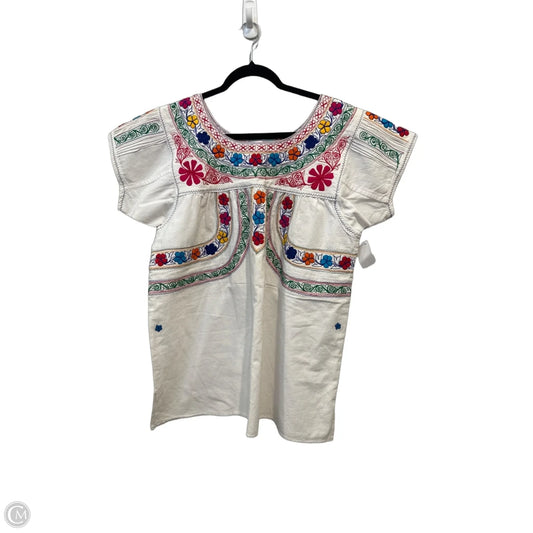 Tunic Short Sleeve By Clothes Mentor In Multi-colored, Size: S