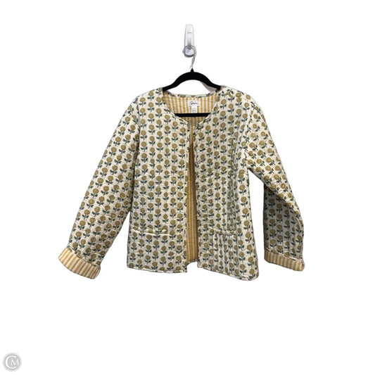 Coat Puffer & Quilted By Japna In Floral Print, Size: L