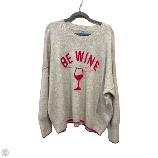 Sweater By Cece In Beige, Size: Xl