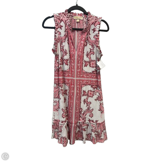 Dress Casual Short By Michael By Michael Kors In Pink & Red, Size: M