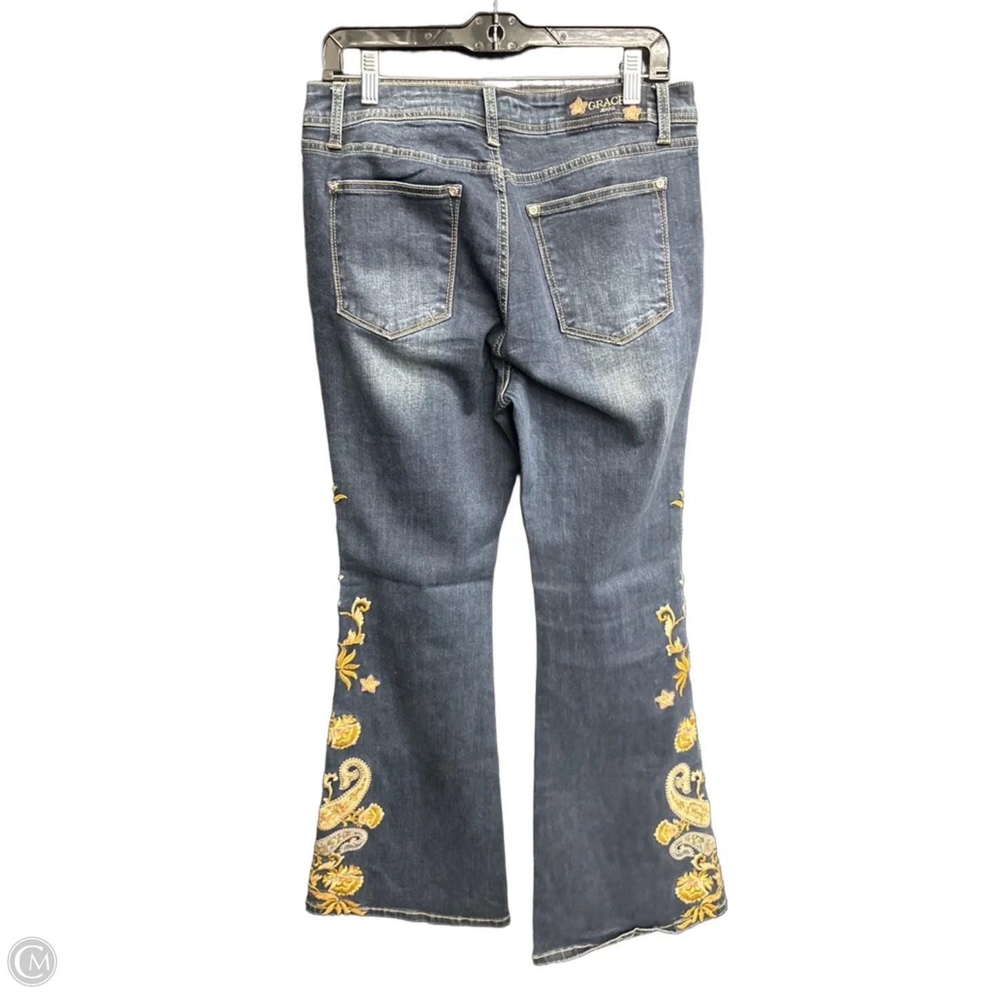 Jeans Boot Cut By Grace In Blue Denim, Size: 8
