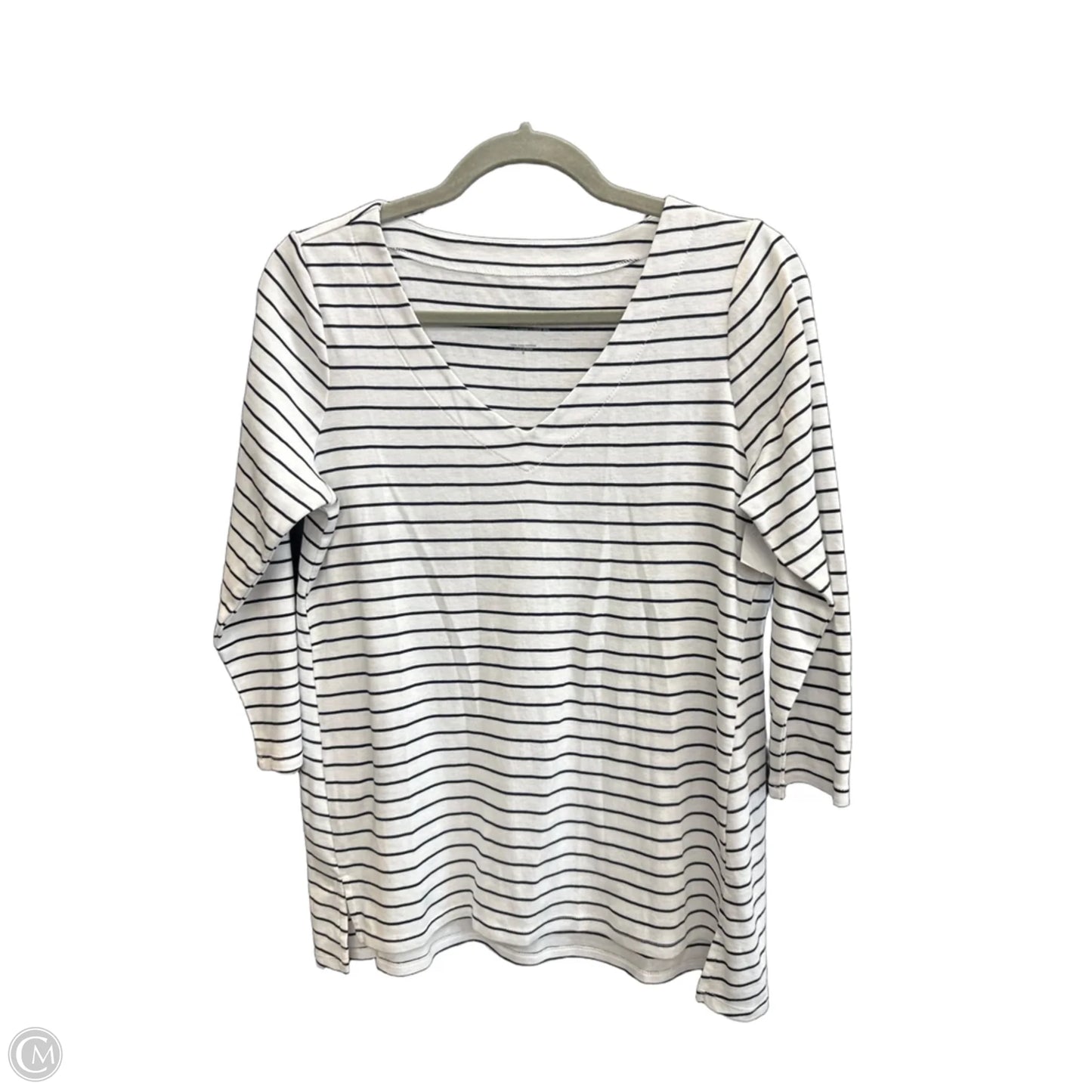Top 3/4 Sleeve By J. Jill In Striped Pattern, Size: S