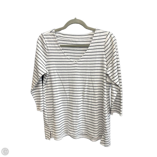 Top 3/4 Sleeve By J. Jill In Striped Pattern, Size: S