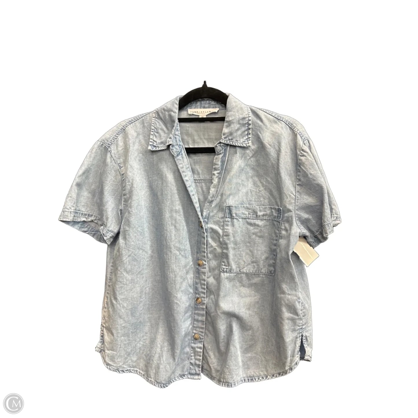 Top Short Sleeve By Jane And Delancey In Blue Denim, Size: Xs
