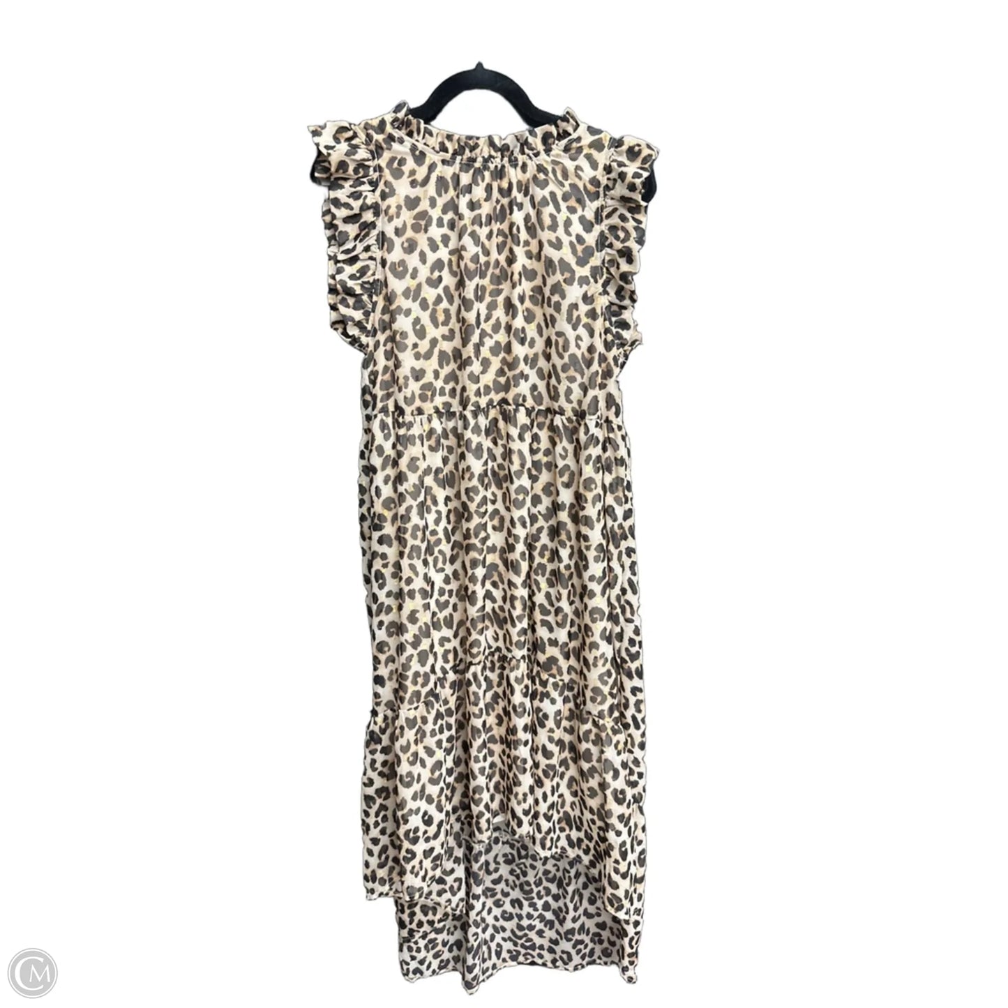 Dress Casual Midi By Karlie In Leopard Print, Size: S