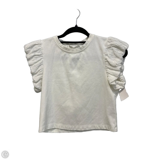 Top Short Sleeve By Clothes Mentor In White, Size: S