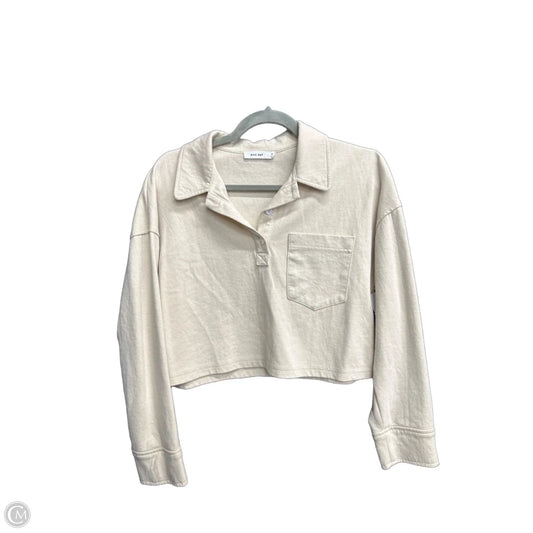 Top Long Sleeve By Mod Ref In Beige, Size: M