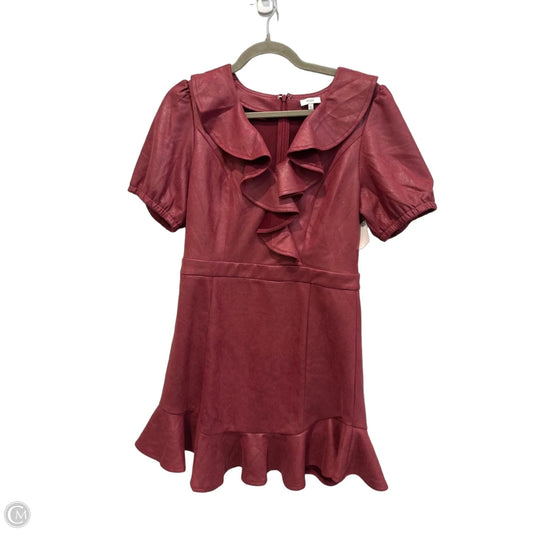 Dress Casual Short By Voy In Maroon, Size: L