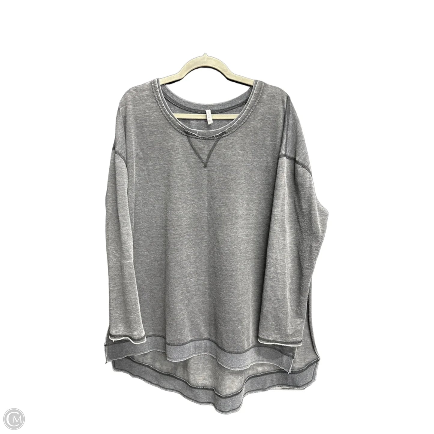 Top Long Sleeve By Z Supply In Grey, Size: Xl