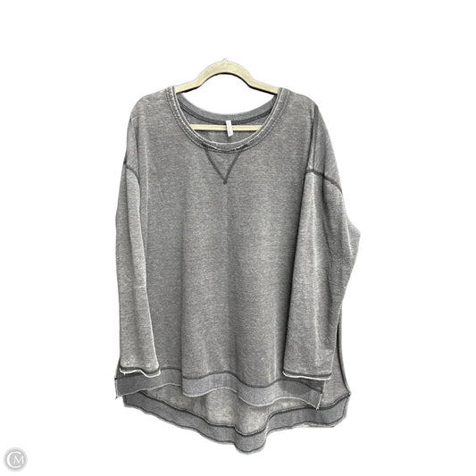 Top Long Sleeve By Z Supply In Grey, Size: Xl