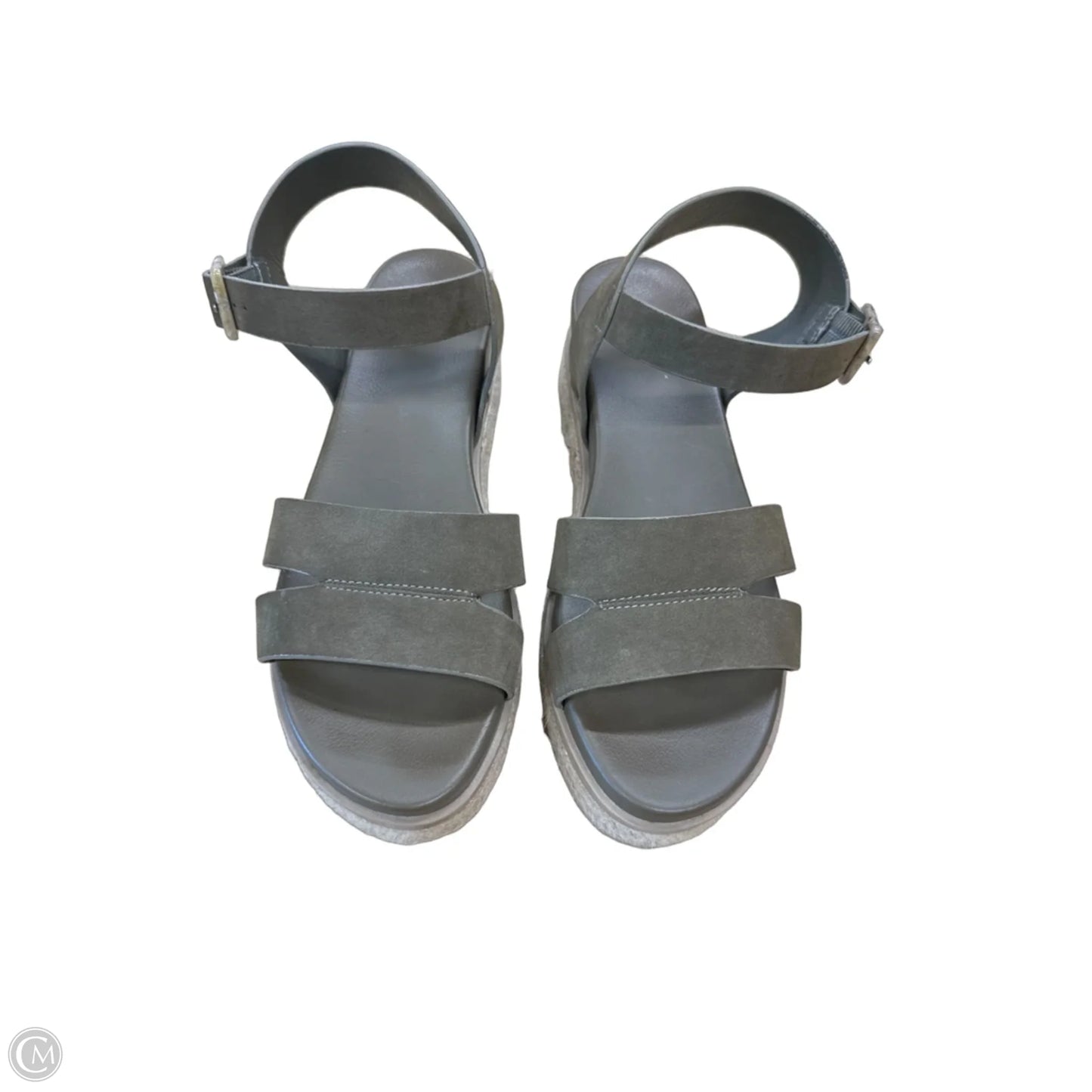 Sandals Heels Platform By Mia In Green, Size: 8.5