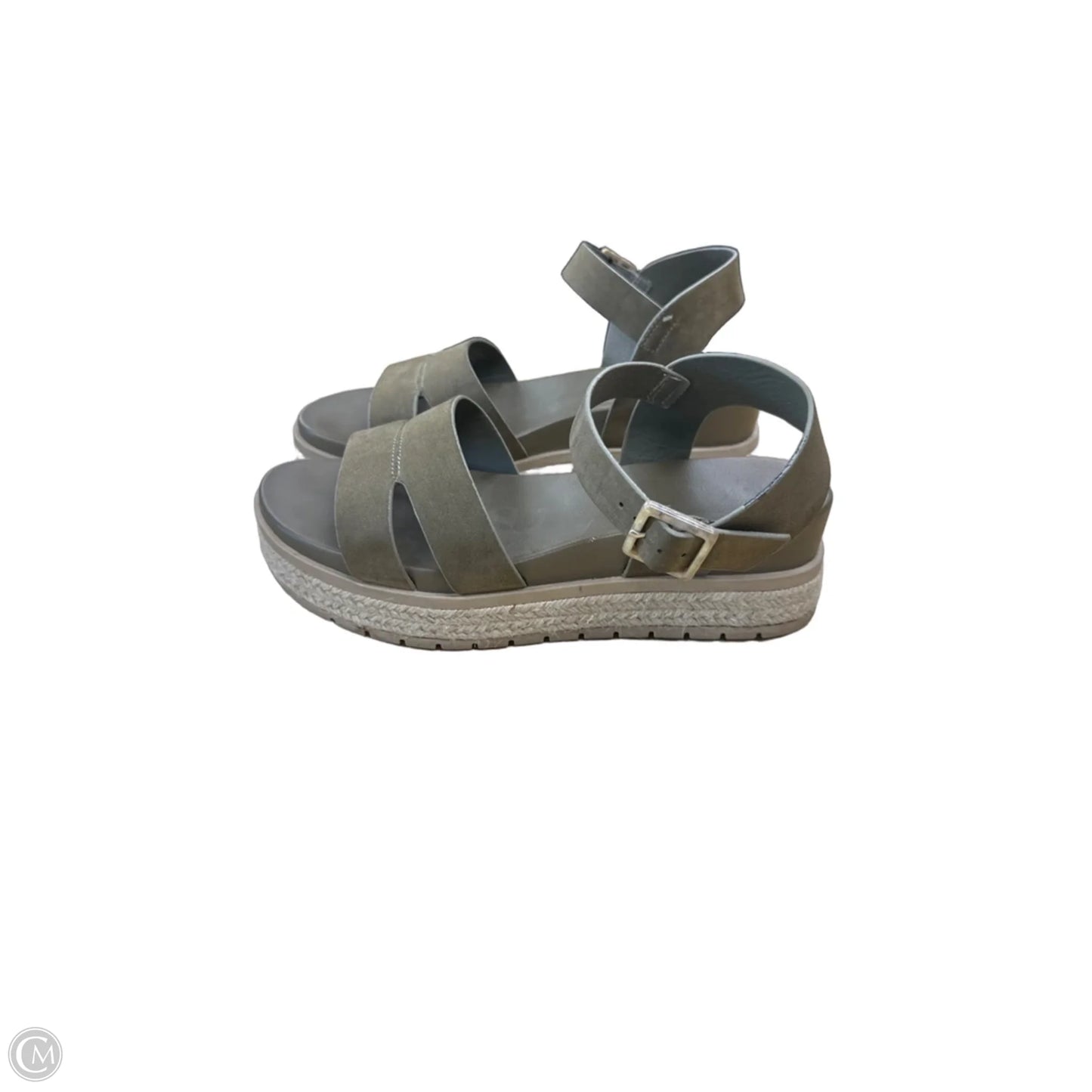 Sandals Heels Platform By Mia In Green, Size: 8.5