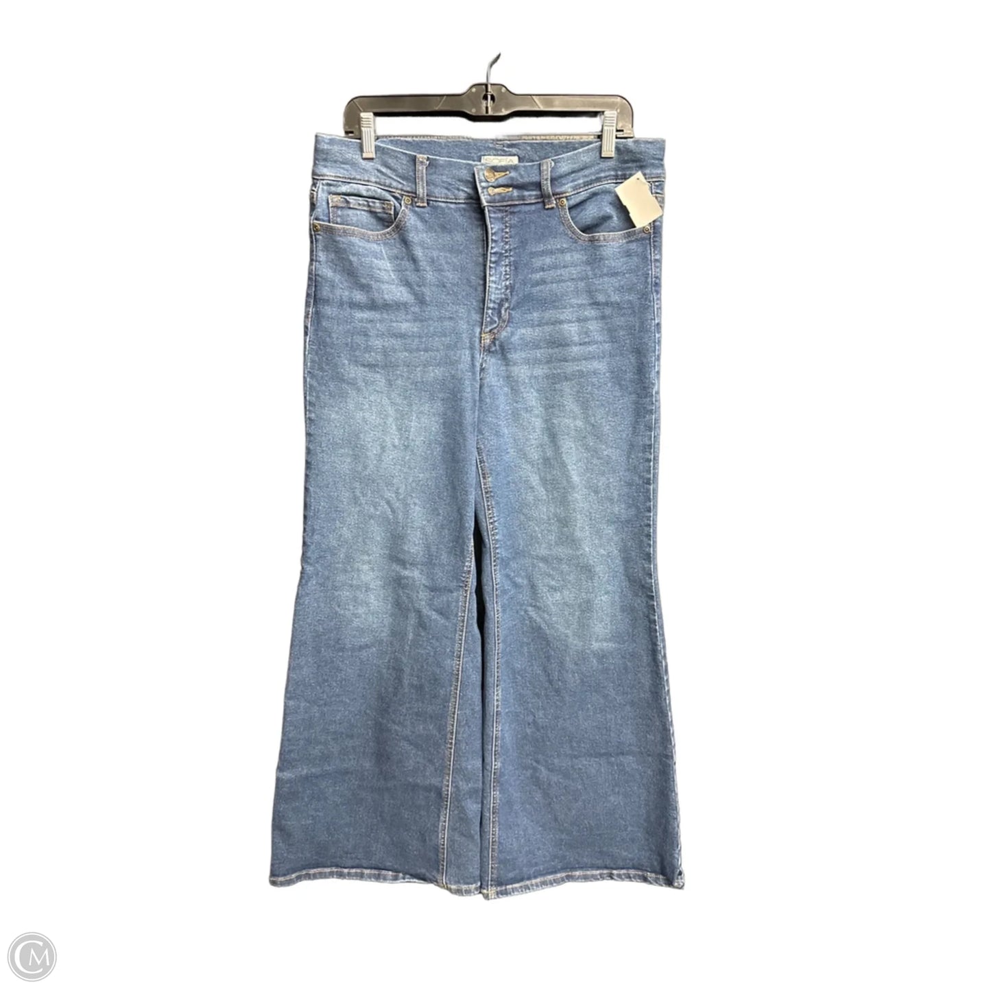 Jeans Wide Leg By Sofia By Sofia Vergara In Blue Denim, Size: 12