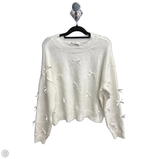 Sweater By No Boundaries In White, Size: L