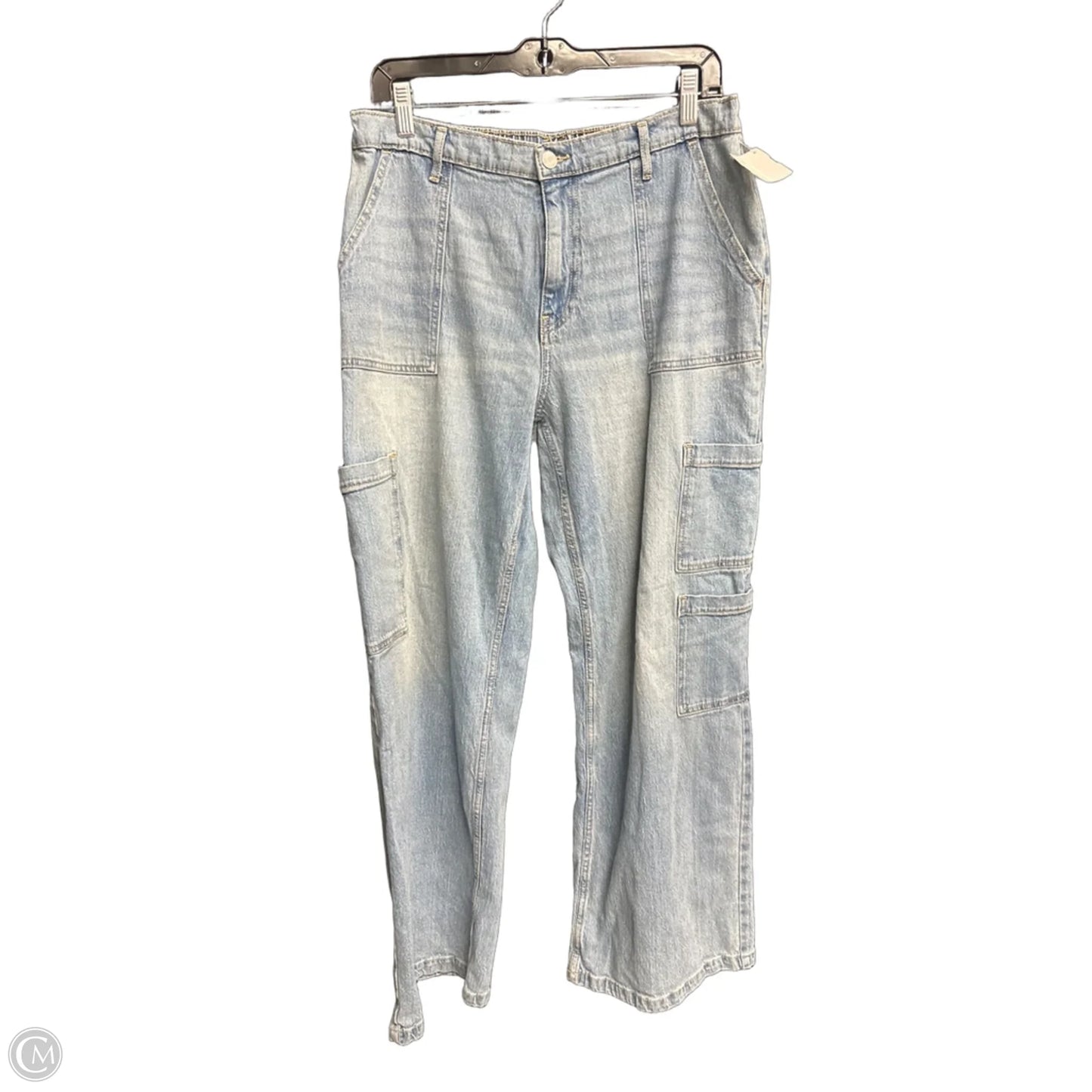 Jeans Wide Leg By No Boundaries In Blue Denim, Size: 12