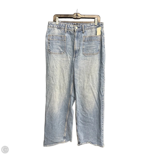 Jeans Wide Leg By Free Assembly In Blue Denim, Size: 12