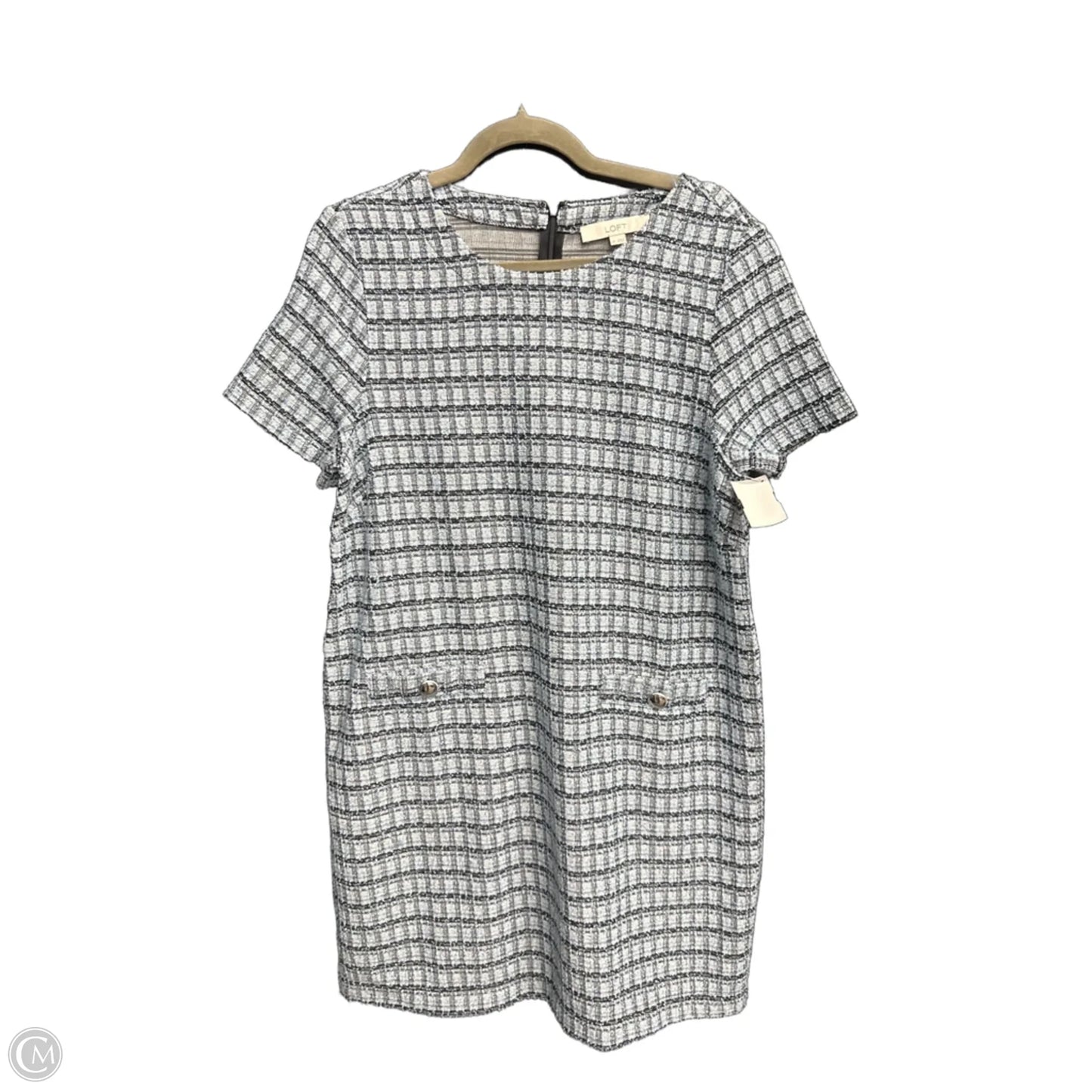 Dress Work By Loft In Black & Blue, Size: M