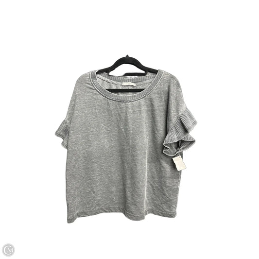 Top Short Sleeve By Jane And Delancey In Grey, Size: L