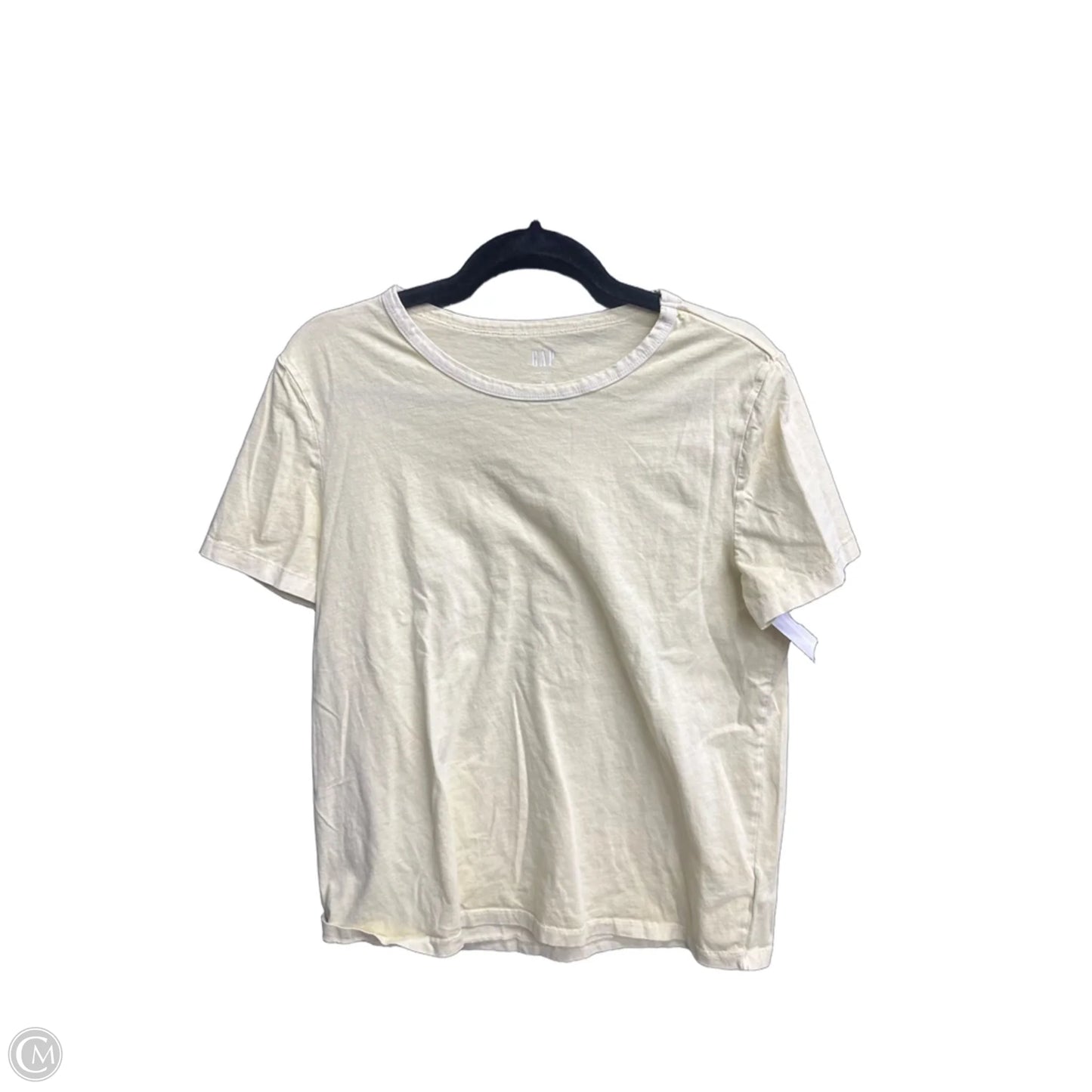 Top Short Sleeve By Gap In Yellow, Size: M