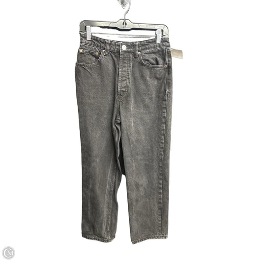 Jeans Straight By Zara In Black Denim, Size: 6