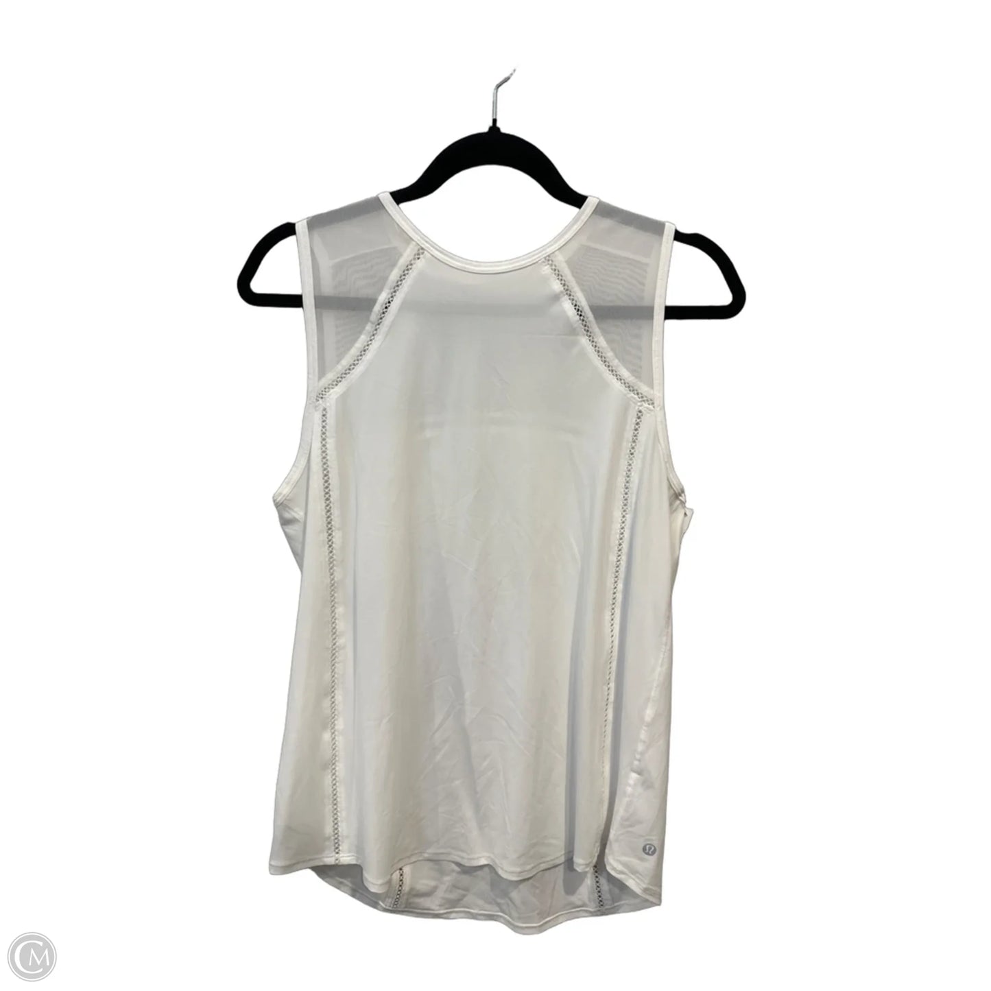 Athletic Tank Top By Lululemon In White, Size: L
