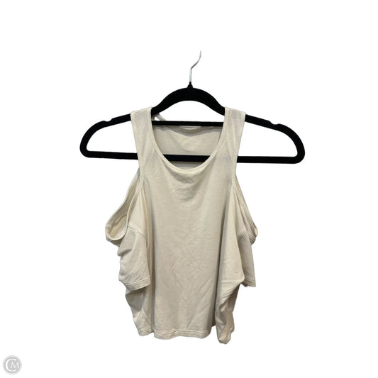 Athletic Top Short Sleeve By Lululemon In Cream, Size: S