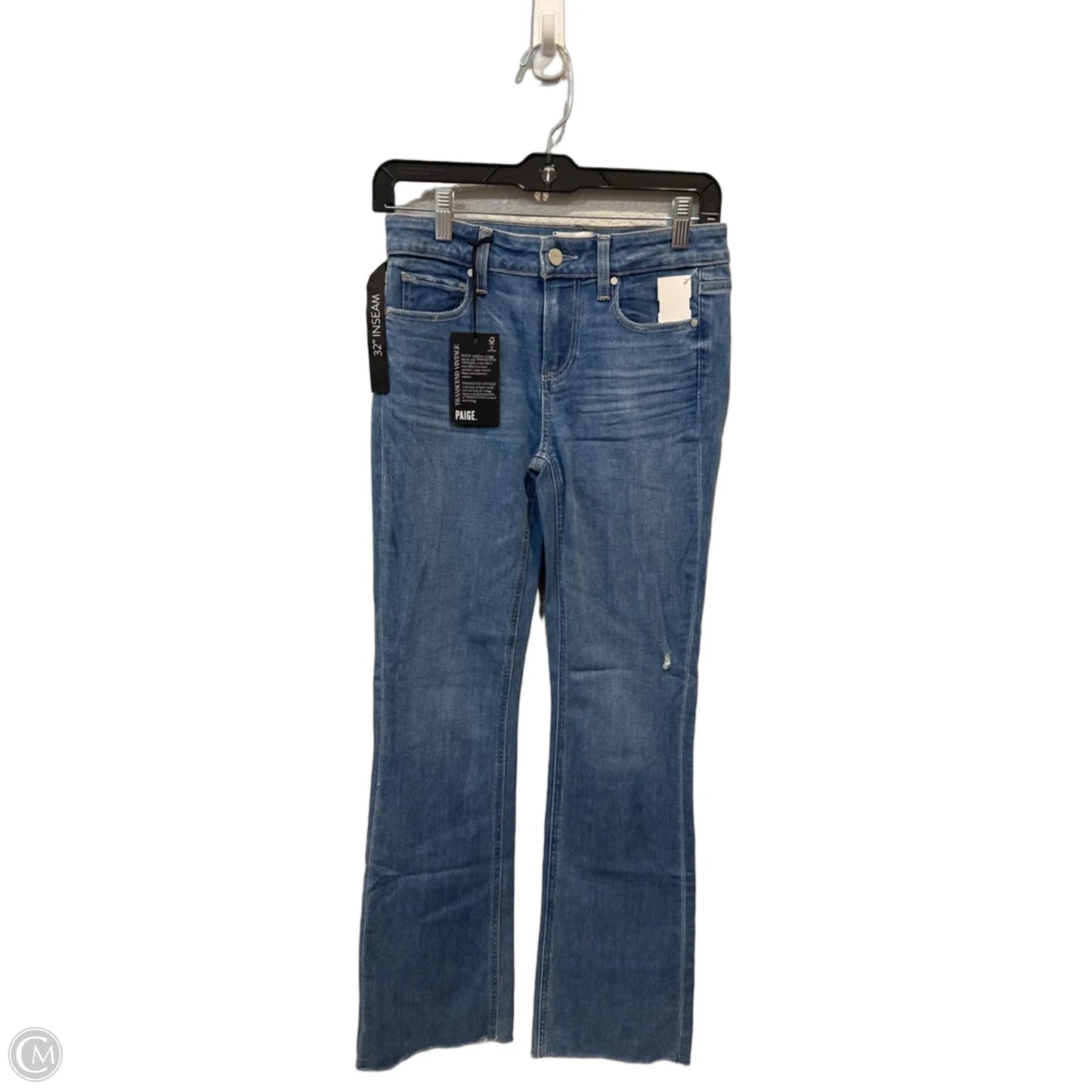 Jeans Flared By Paige In Blue Denim, Size: 2