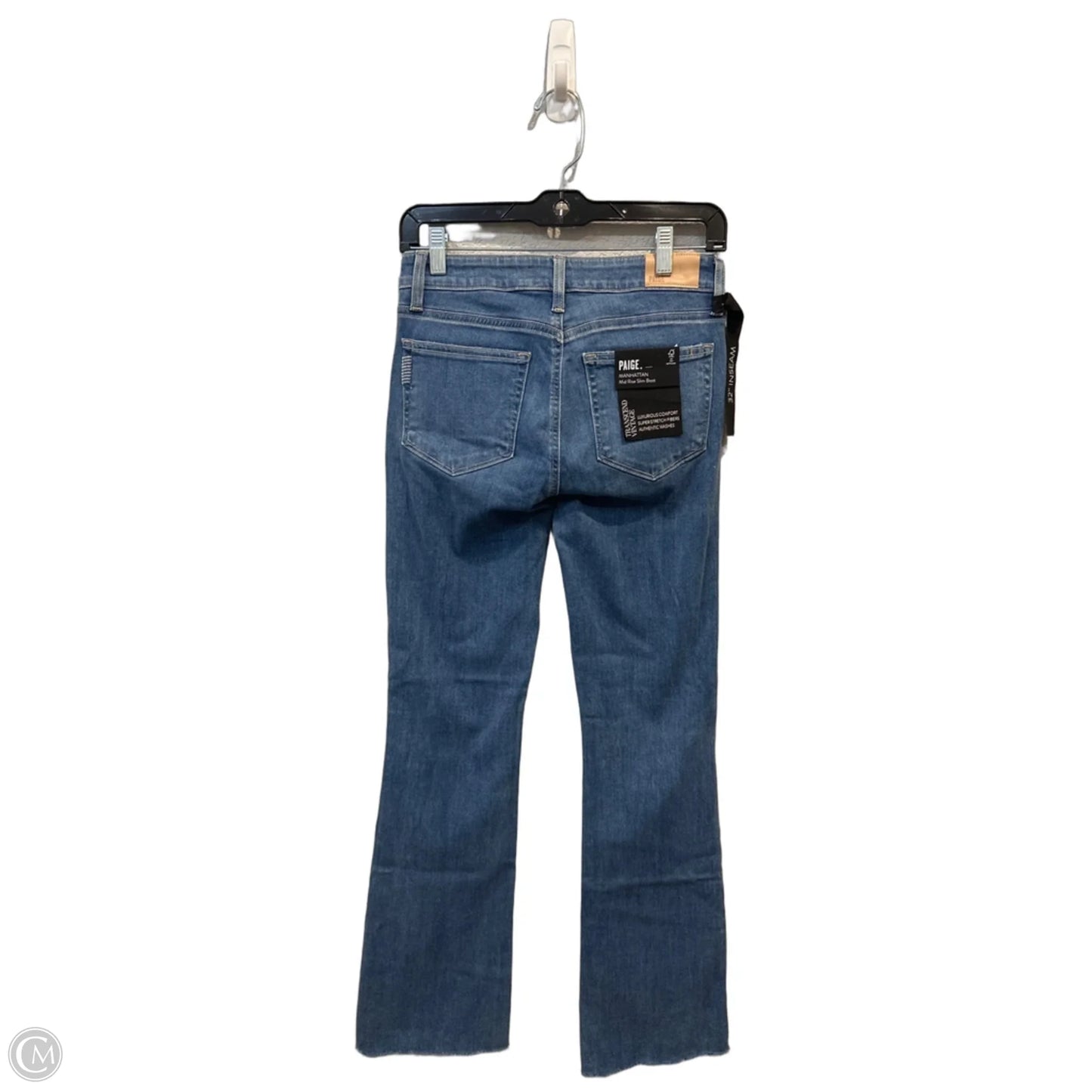 Jeans Flared By Paige In Blue Denim, Size: 2
