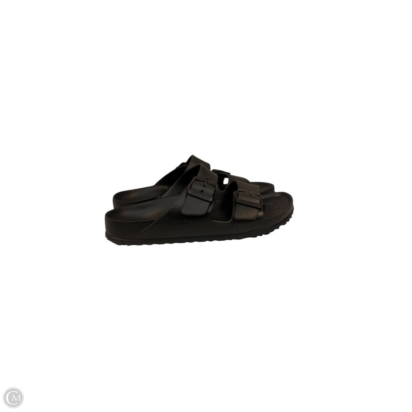 Sandals Flats By Birkenstock In Black, Size: 9