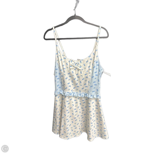 Athletic Dress By Clothes Mentor In Blue & White, Size: L