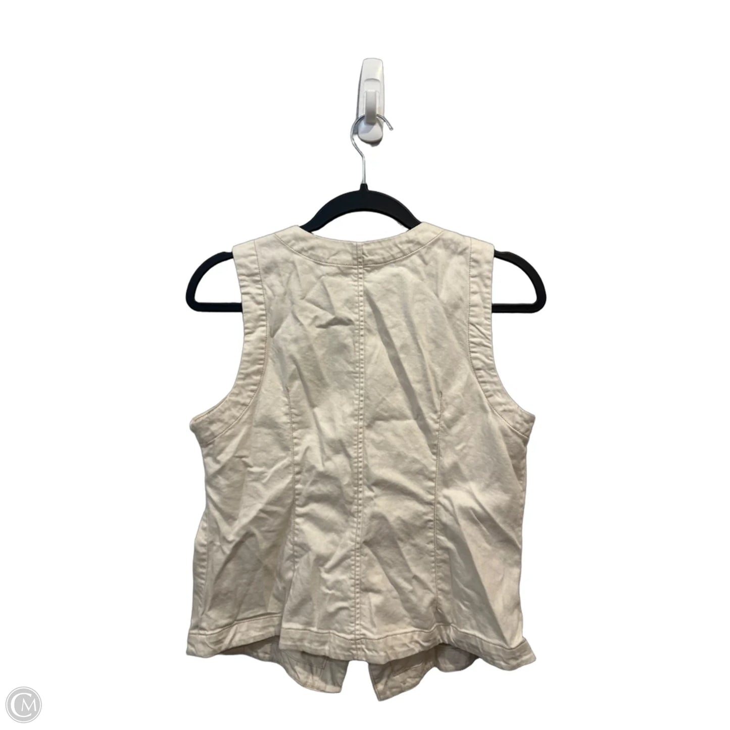 Vest Other By Time And Tru In White Denim, Size: L