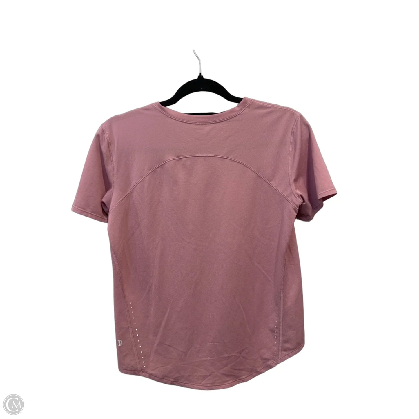 Athletic Top Short Sleeve By Lululemon In Pink, Size: S