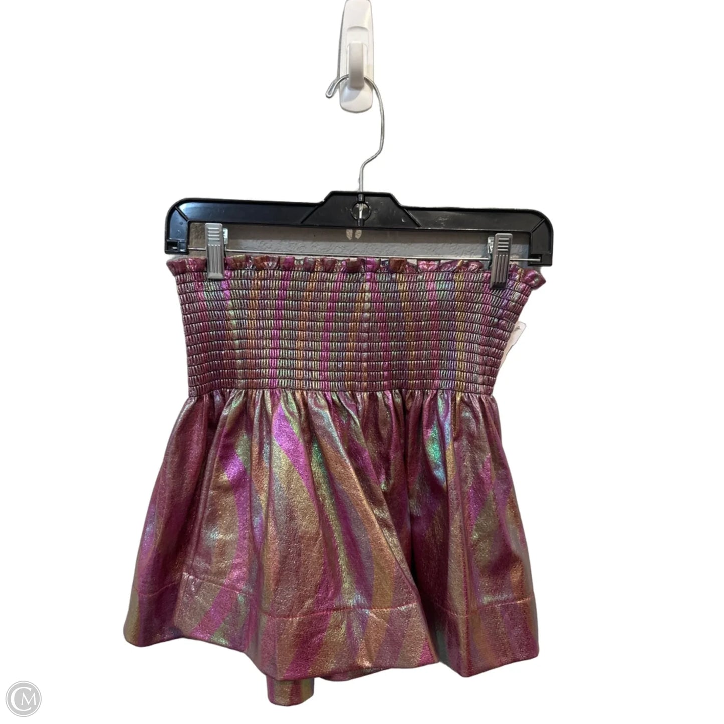 Shortalls By Clothes Mentor In Rainbow Print, Size: Xs