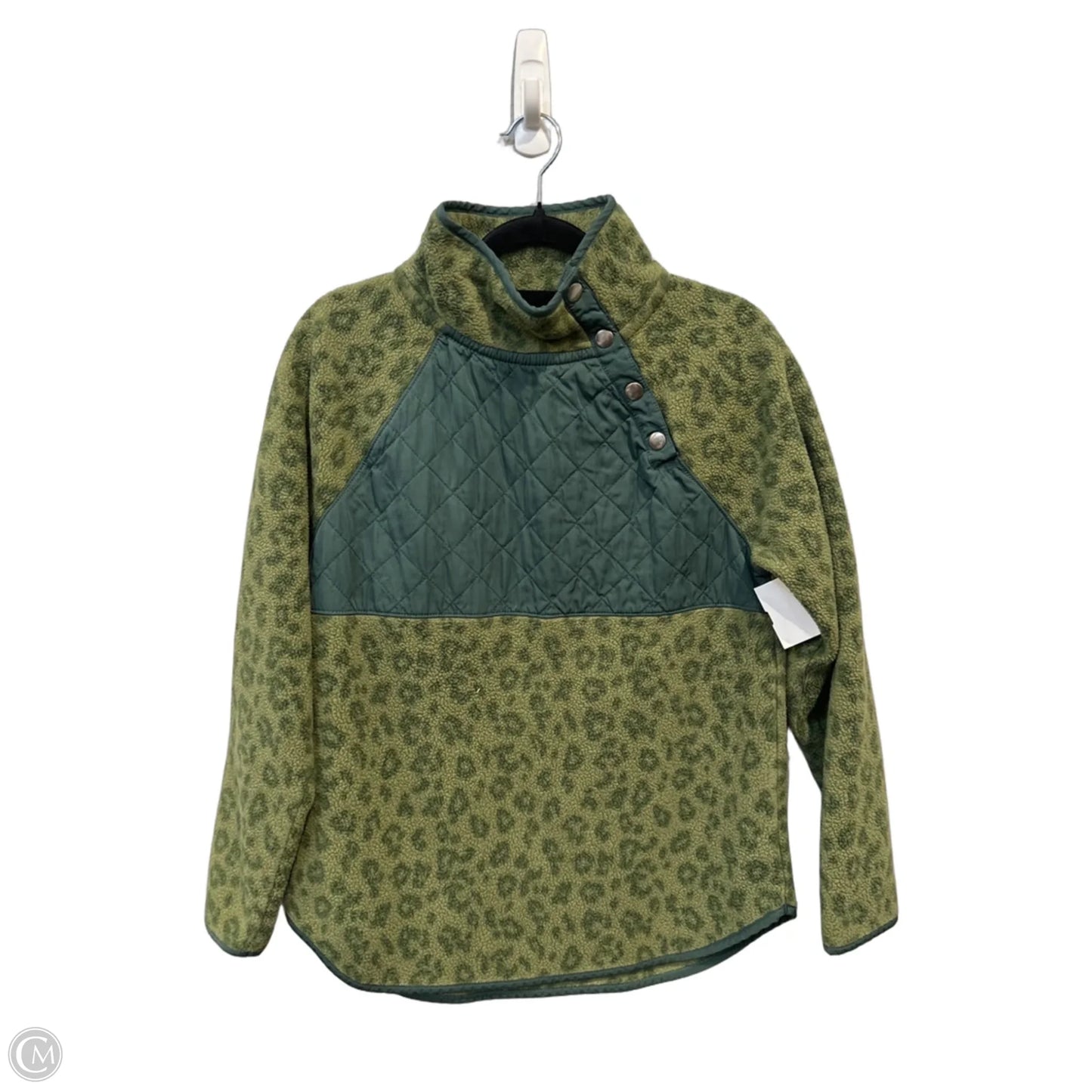 Jacket Faux Fur & Sherpa By J. Crew In Green, Size: Xs