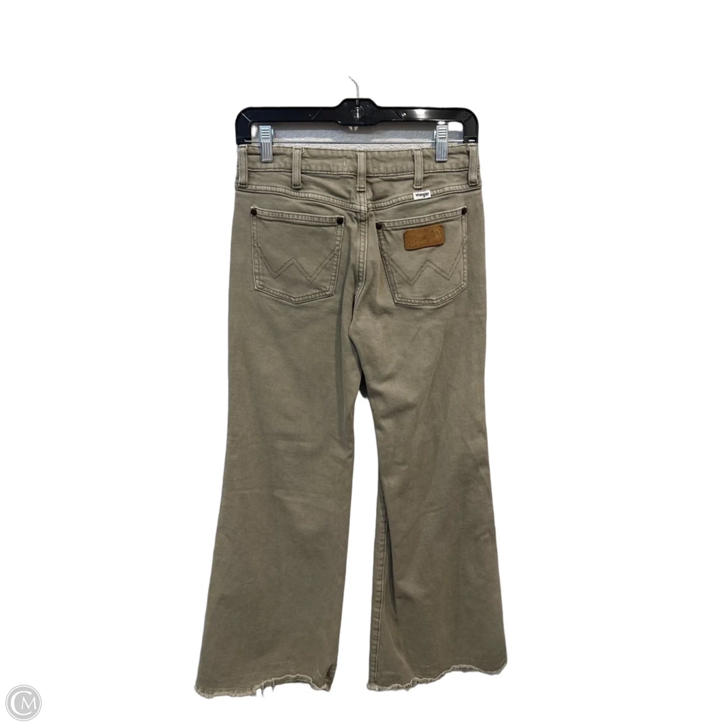 Jeans Wide Leg By Wrangler In Green Denim, Size: 2