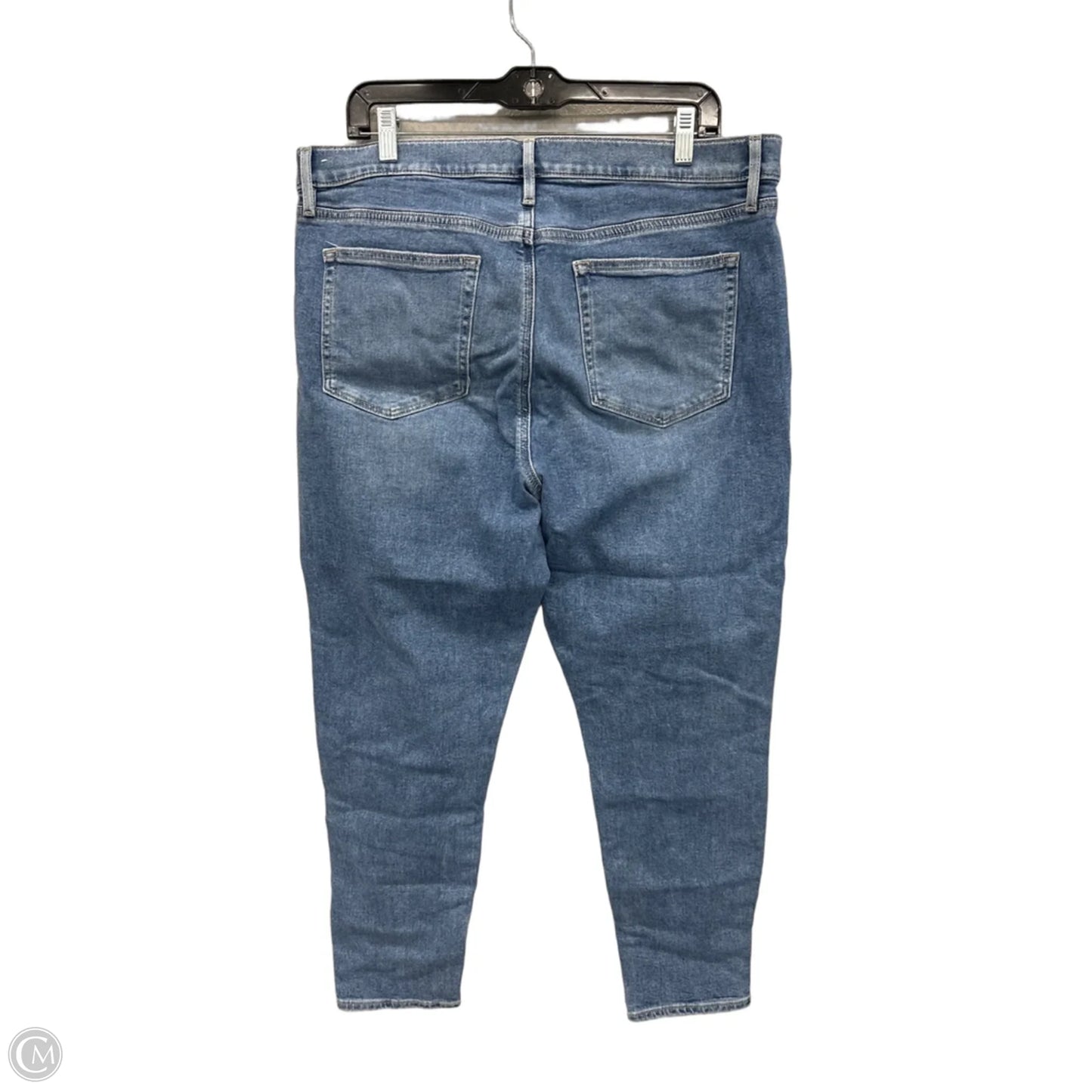 Jeans Skinny By Loft In Blue Denim, Size: 16