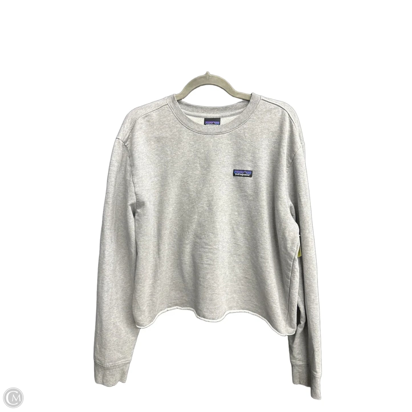 Top Long Sleeve By Patagonia In Grey, Size: L