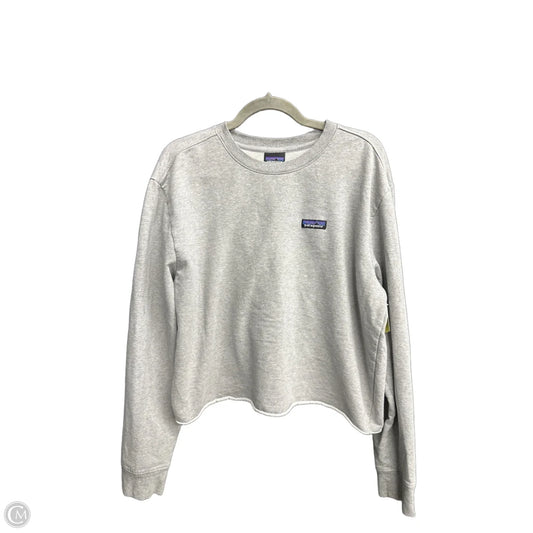 Top Long Sleeve By Patagonia In Grey, Size: L