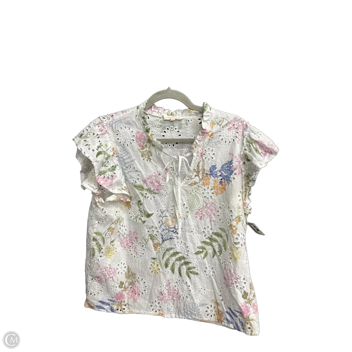 Top Sleeveless By Solitaire In Floral Print, Size: Xl