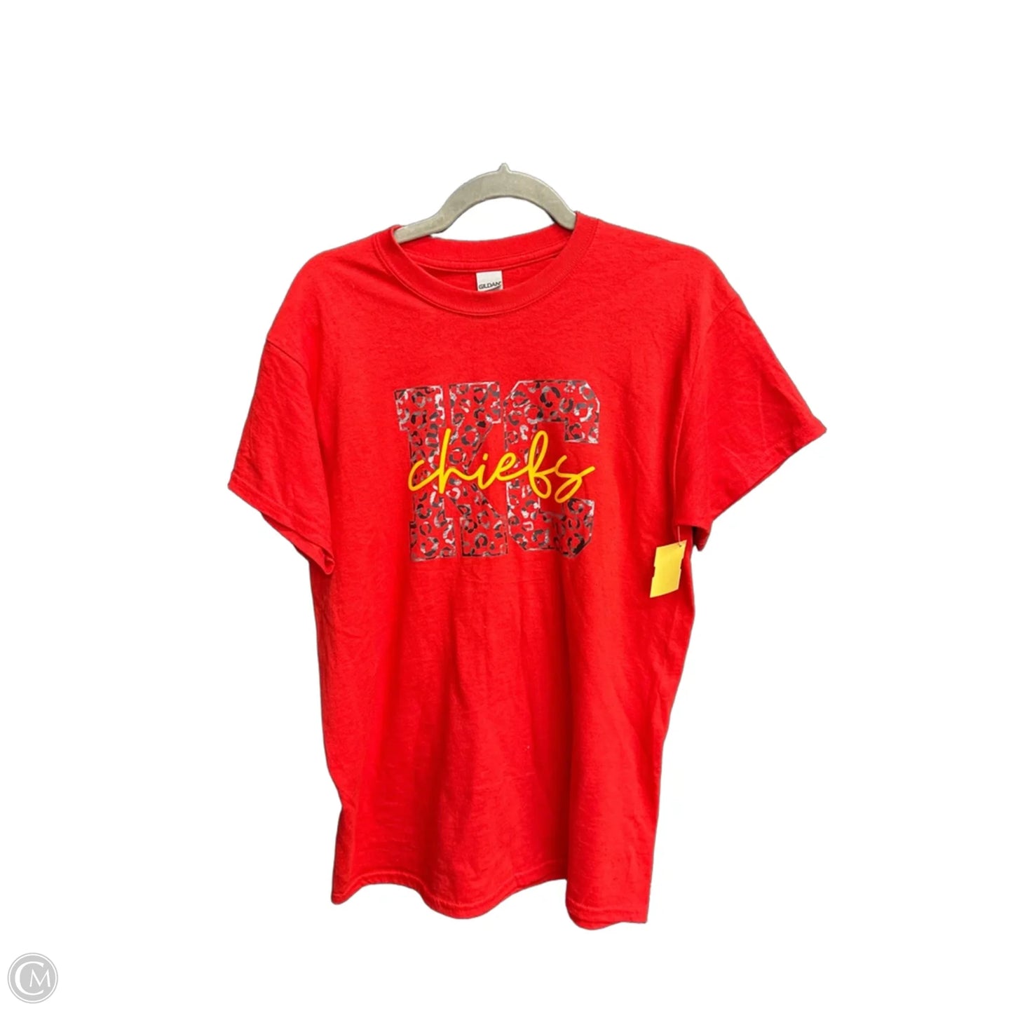 Top Short Sleeve By Gildan In Red, Size: M