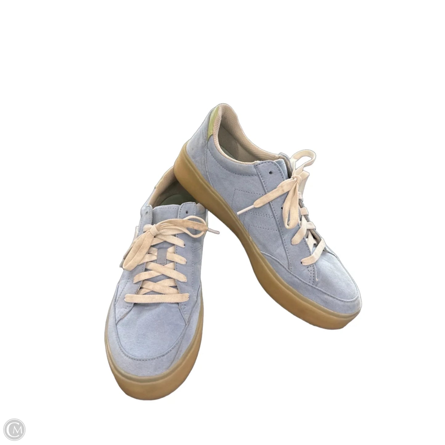 Shoes Sneakers By Dr Scholls In Blue & White, Size: 9