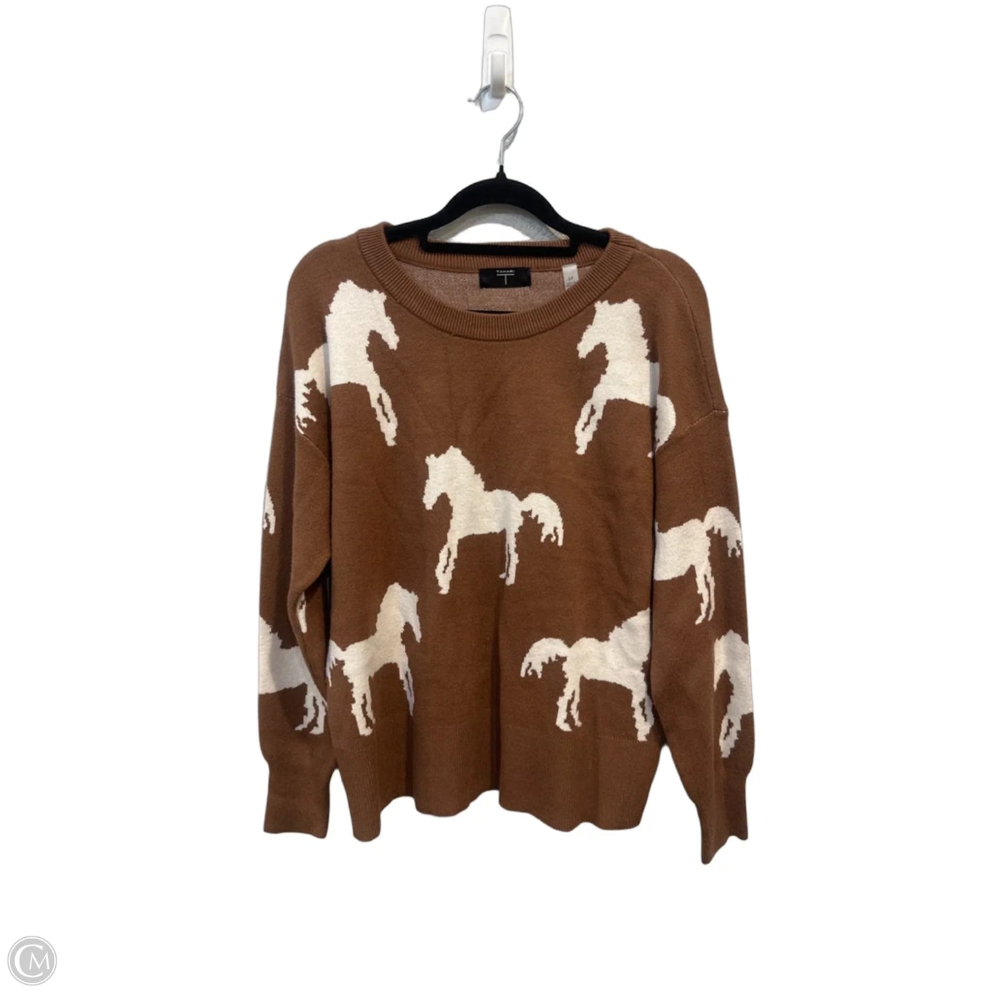 Sweater By Tahari In Animal Print, Size: Sp