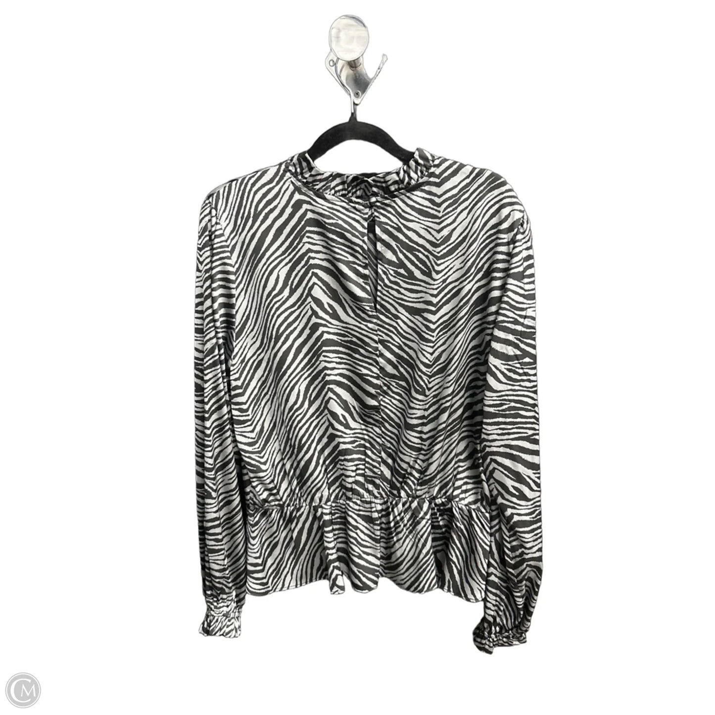 Top Long Sleeve By Scoop In Animal Print, Size: M