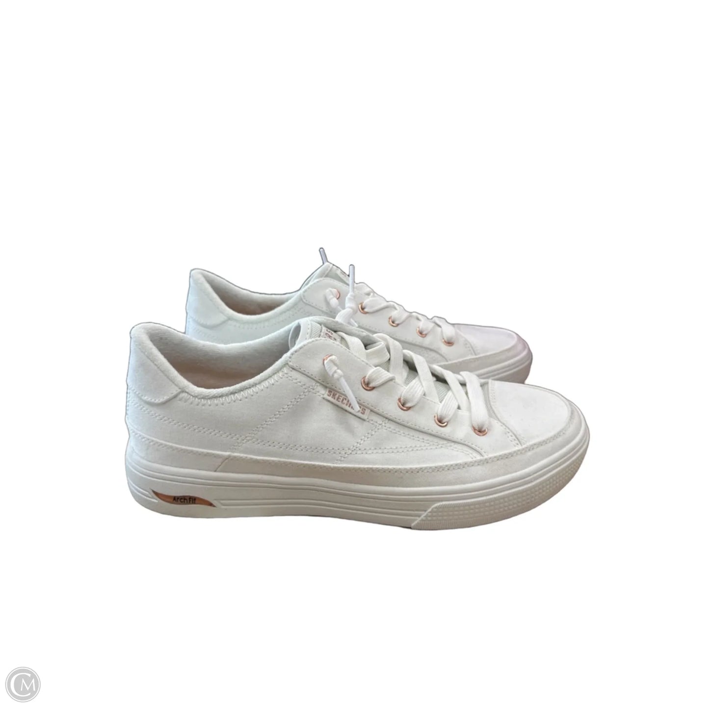 Shoes Sneakers By Skechers In White, Size: 10