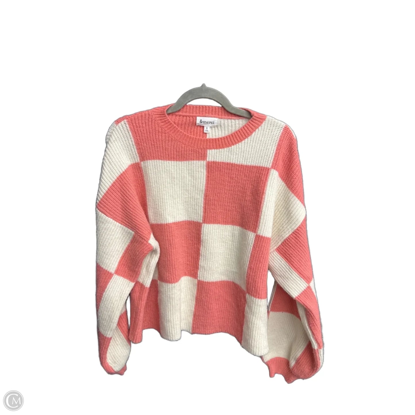 Sweater By &merci In Pink & White, Size: S