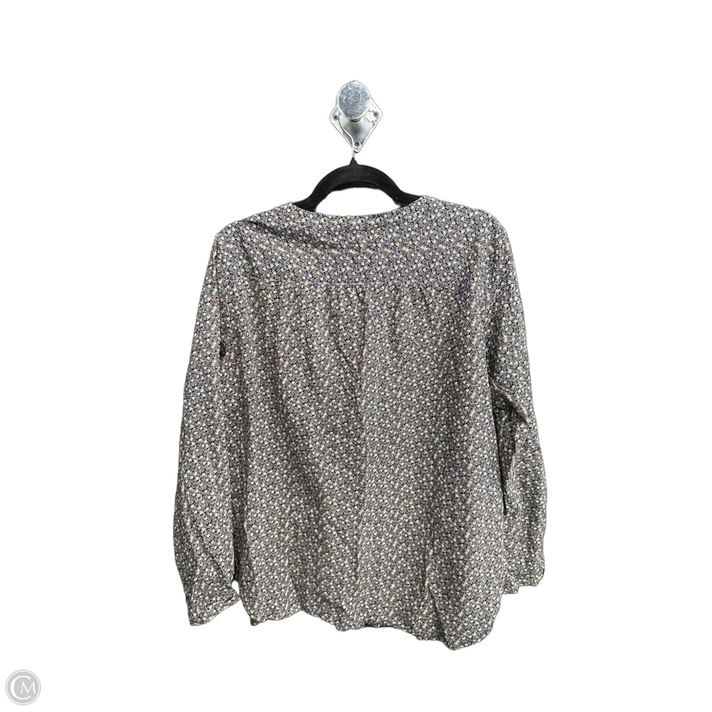 Top Long Sleeve By Loft In Floral Print, Size: L
