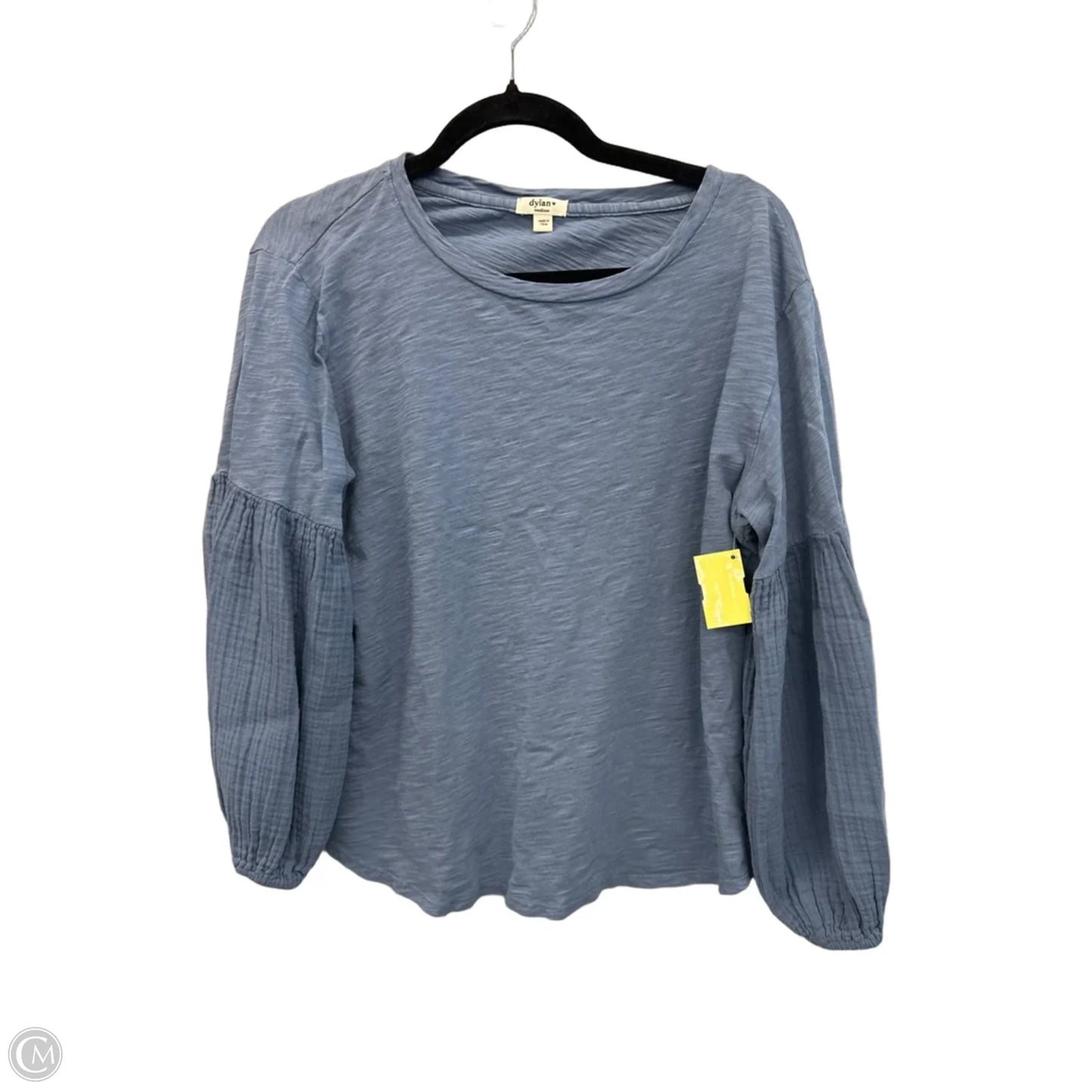 Top Long Sleeve By Dylan In Blue, Size: M