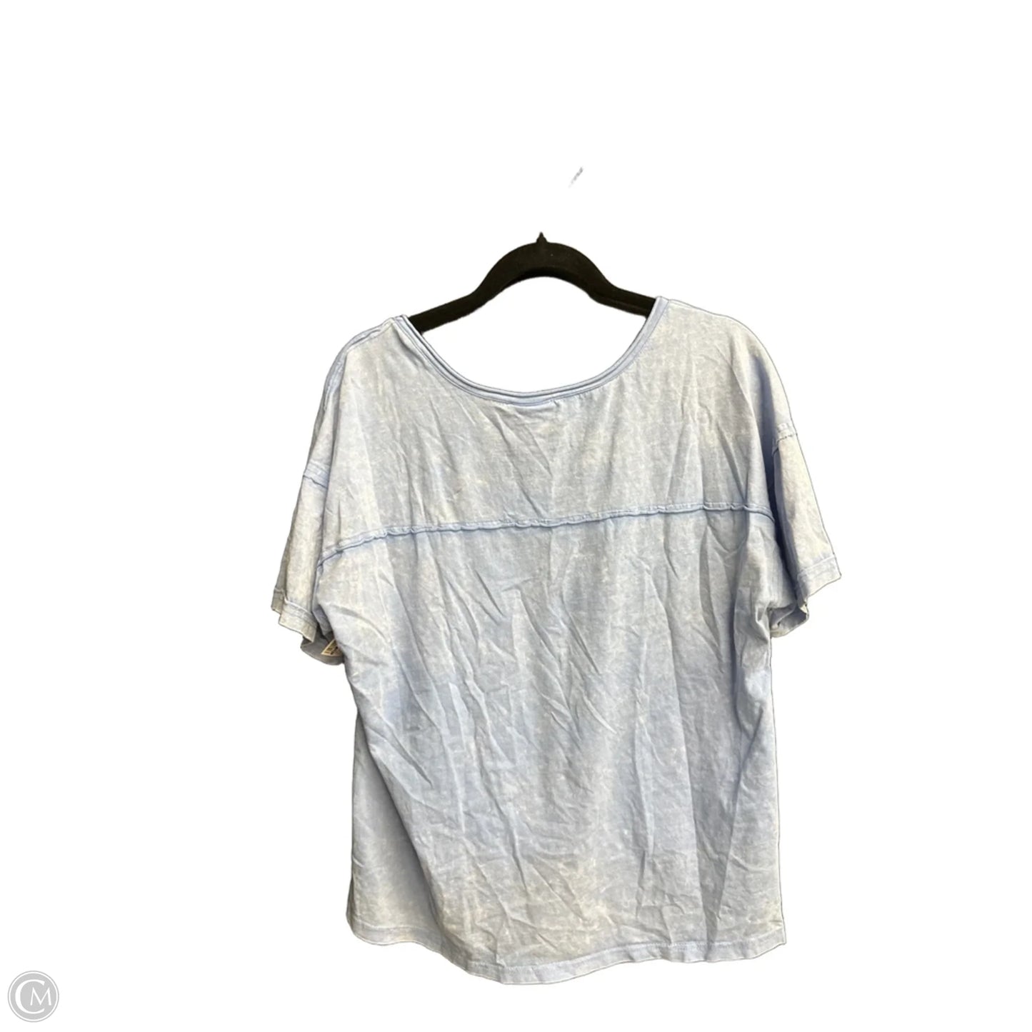 Top Short Sleeve By New In In Blue, Size: M