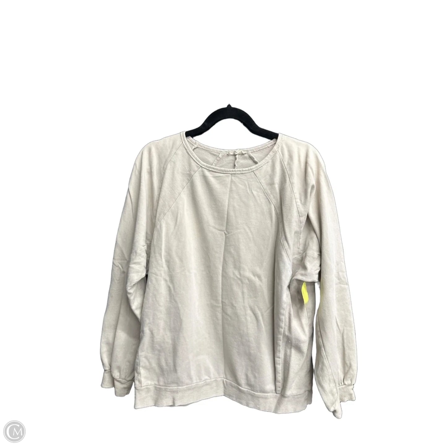 Top Long Sleeve By Easel In Beige, Size: S