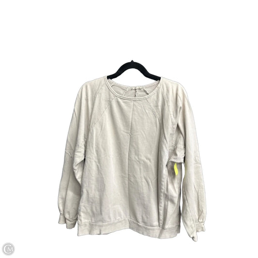 Top Long Sleeve By Easel In Beige, Size: S